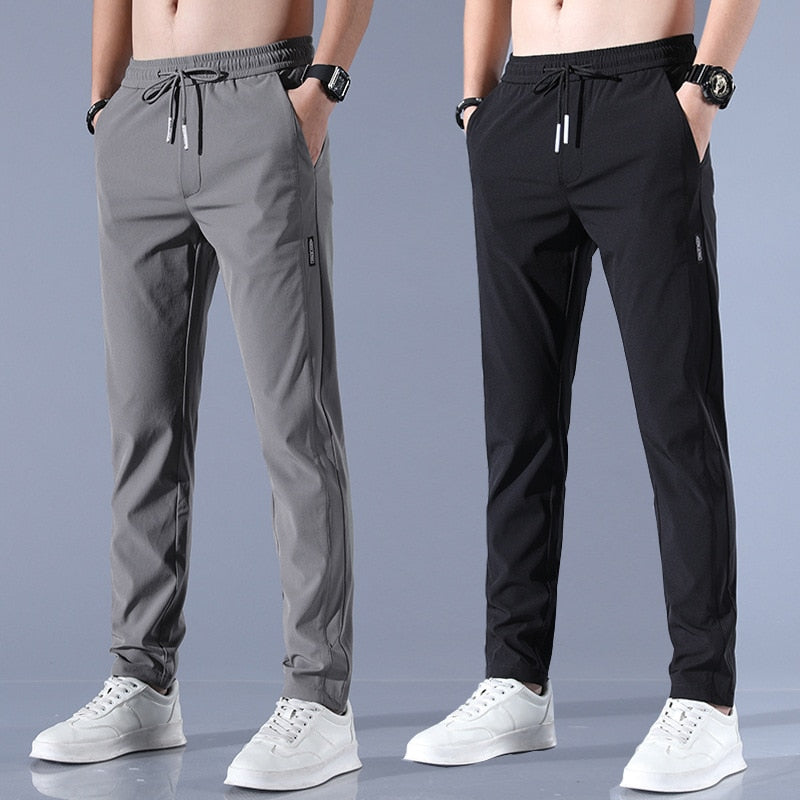 Pantalon Jogging Homme – Coupe Slim Fuselé – Taille Élastique avec Cordon – Tissu Respirant