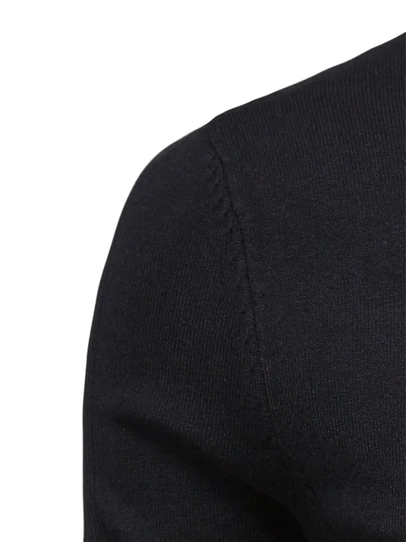 Pull homme – Col roulé – Coupe slim – Maille douce – Manches longues casual chic