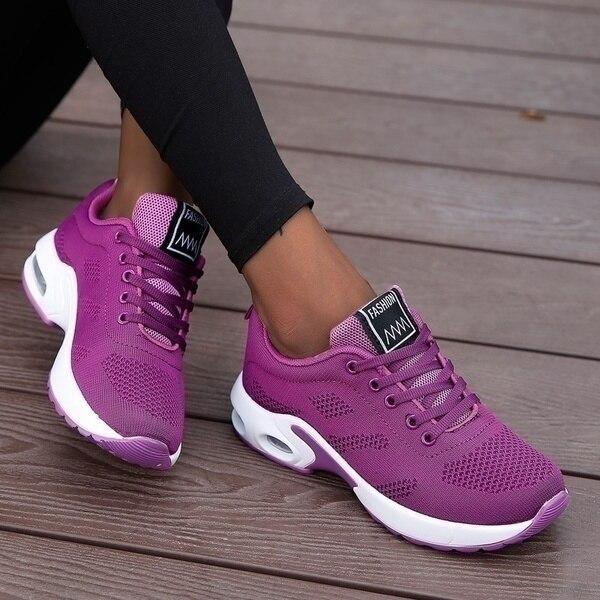 Chaussures de marche femme – Orthopédiques – Mesh respirant – Semelle amortissante