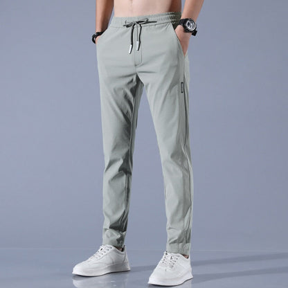 Pantalon Jogging Homme – Coupe Slim Fuselé – Taille Élastique avec Cordon – Tissu Respirant