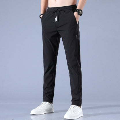 Pantalon Jogging Homme – Coupe Slim Fuselé – Taille Élastique avec Cordon – Tissu Respirant