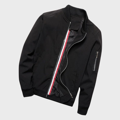 Veste bomber homme – Coupe slim – Tissu léger respirant – Fermeture zippée