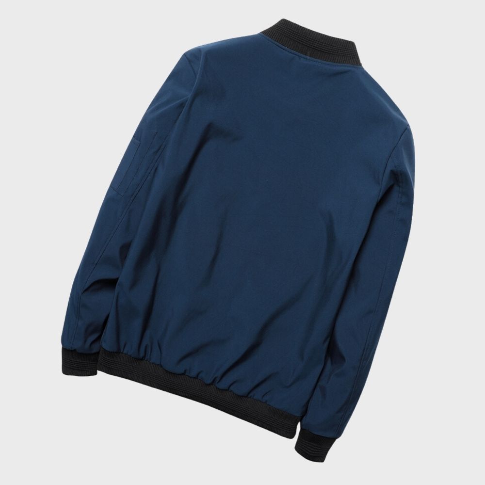 Veste bomber homme – Coupe slim – Tissu léger respirant – Fermeture zippée